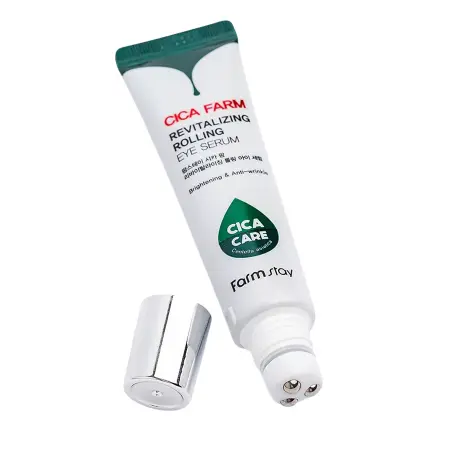 FARMSTAY Сыворотка-роллер для сияния области вокруг глаз / Cica Farm Revitalizing Rolling Eye Serum 25 мл - 3