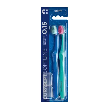 Щетка зубная для взрослых мягкая, в блистере 2 цвета / CURASEPT Soft 015 2 шт