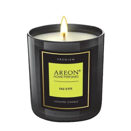 AREON Свеча ароматическая Премиум, летняя вода / HOME PERFUMES А EAU D’?T? 600 гр - 1