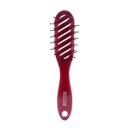 BOUTICLE Щетка продувная профессиональная для укладки волос феном, бордовая / TUNNEL HAIR BRUSH - 1