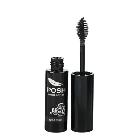 POSH Тушь с укладывающим и фиксирующим эффектом для бровей, графит / WoW Brow Mascara Graphit - 2