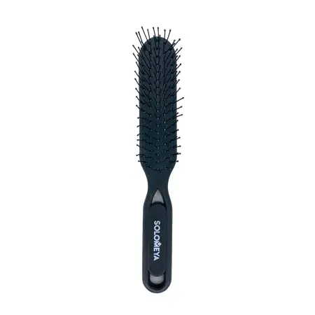 SOLOMEYA Расческа для распутывания волос, черная / Detangler Hairbrush for Wet & Dry Hair Black Aesthetic - 1
