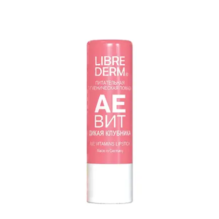 LIBREDERM Помада гигиеническая питательная, дикая клубника / AEVIT 4 г - 1