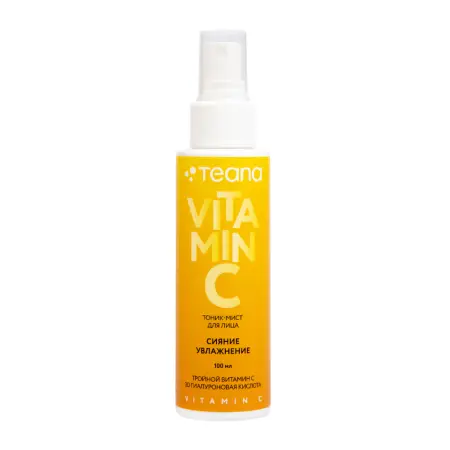 TEANA Тоник-мист для лица сияние и увлажнение / Teana VITAMIN C 100 мл - 1