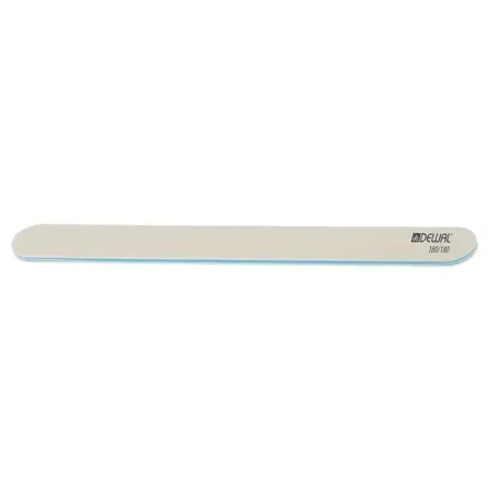 DEWAL PROFESSIONAL Пилка для ногтей прямая белая 180/180 18 см - 2