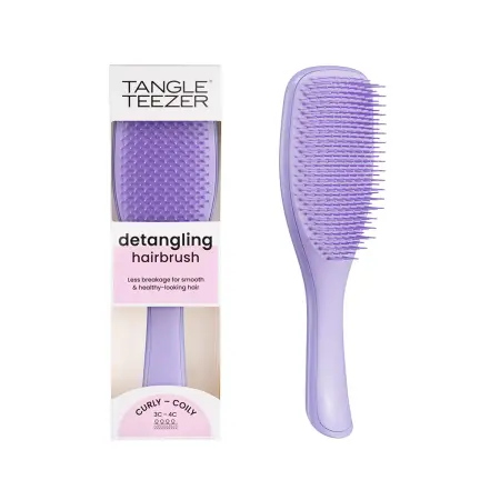 TANGLE TEEZER Расческа для волос / The Ultimate (Wet) Detangler Naturally Curly Purple Passion - 8