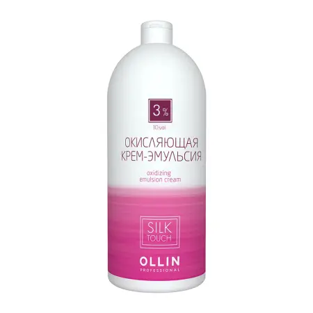 OLLIN PROFESSIONAL Крем-эмульсия окисляющая 3% (10vol) / Oxidizing Emulsion cream SILK TOUCH 1000 мл - 1