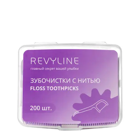 REVYLINE Зубочистка с нитью / Floss toothpicks 200 шт - 1