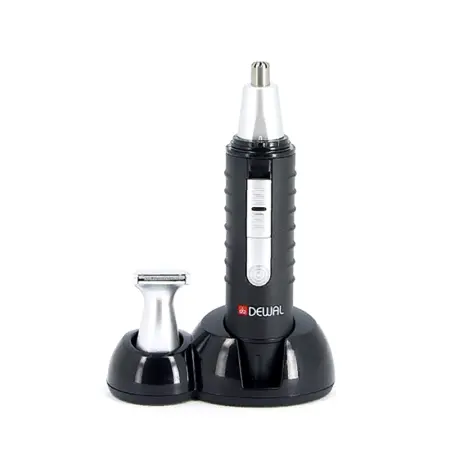 DEWAL PROFESSIONAL Машинка для стрижки в носу и ушах, 2 ножевых блока (черная) - 11