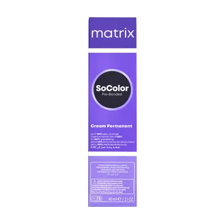 MATRIX 510NA краситель перманентный аммиачный, очень очень светлый блондин натуральный пепельный / SoColor. beauty Extra. Coverage 90 мл - 3