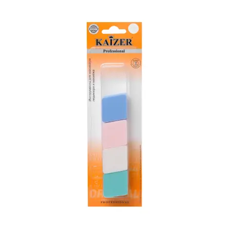KAIZER Спонж латексный, маленький, цвет ассорти, 4 шт - 3