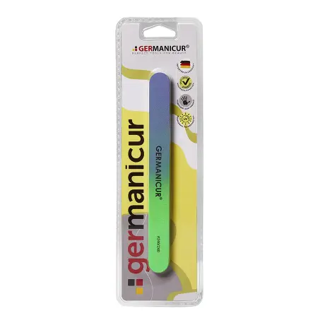 GERMANICUR Пилка прямая для маникюра 240/240, зеленая / GERMANICUR - 4