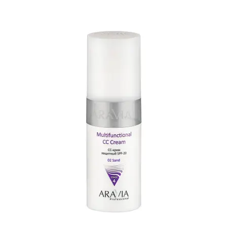ARAVIA Professional СС-крем защитный SPF-20 / Multifunctional CC Cream, Sand 02 150 мл - 1