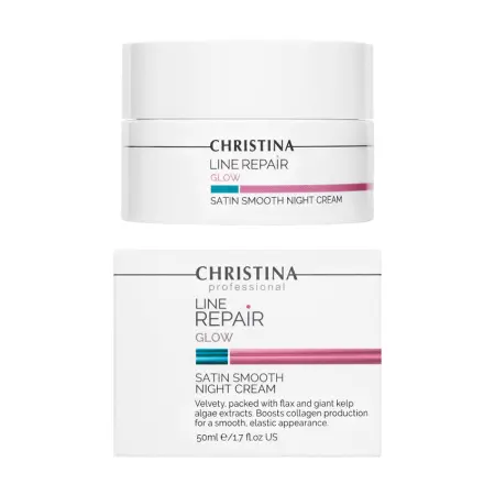 CHRISTINA Крем ночной разглаживающий Сатин / Line Repair Glow Satin Smooth Night Cream 50 мл - 2