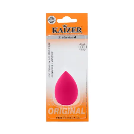 KAIZER Спонж латексный, форма яйца, цвет ассорти - 6