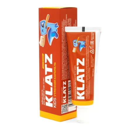 KLATZ Паста зубная без фтора Утренняя карамель / KIDS 40 мл - 2