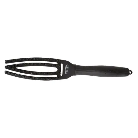 OLIVIA GARDEN Щетка Fingerbrush Care Iconic Boar&Nylon Full Black S - 1
