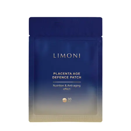 LIMONI Патчи для век питательные с плацентой / Placenta Age Defence Patch 30 шт - 1