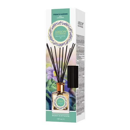 AREON Диффузор ароматический, французкий сад и лавандовое масло / HOME PERFUMES French Garden & lavander oil Natural Lavender Oil 150 мл - 2