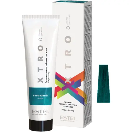 ESTEL PROFESSIONAL Пигмент прямого действия для волос, бирюзовый / XTRO WHITE 100 мл - 1