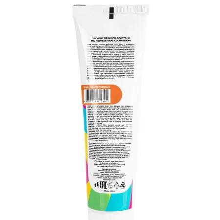 TNL Professional Пигмент прямого действия для волос без окислителя, оранжевый / Color boom 100 мл - 3