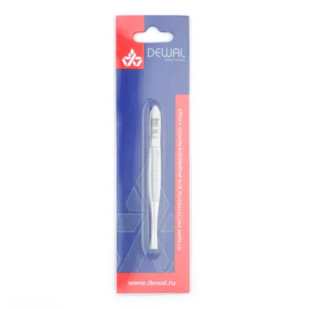 DEWAL PROFESSIONAL Пинцет наклонный матовый - 2