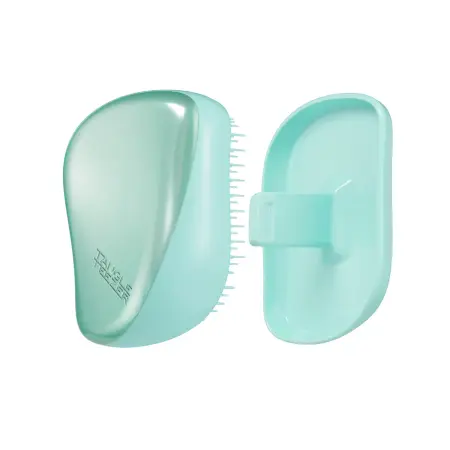 TANGLE TEEZER Расческа для волос / Compact Styler Frosted Teal Chrome - 8