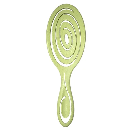 SOLOMEYA Био-расческа подвижная для волос, зеленая / Detangling Bio Hair Brush Green - 2