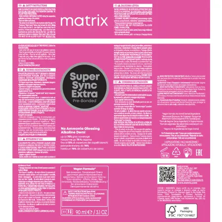 MATRIX 8NN краситель без аммиака, светлый блондин глубокий натуральный / Super Sync Extra 90 мл - 4