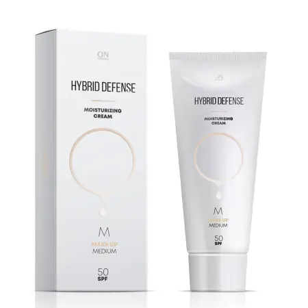 ONmacabim Крем-гибрид защитный c тонирующим эффектом Make Up Medium SPF50 / System Plus 80 мл - 2