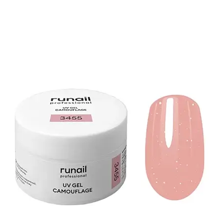 RUNAIL УФ-гель камуфлирующий, сияющий френч 15 гр - 1