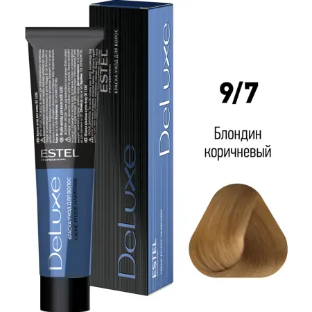 ESTEL PROFESSIONAL 9/7 краска для волос, блондин коричневый / DELUXE 60 мл - 2