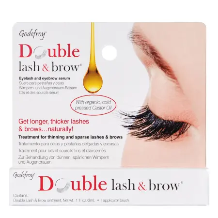 GODEFROY Масло-активатор роста бровей и ресниц, натуральная формула / Double Lash & Brow Organic Oil 3 мл - 1