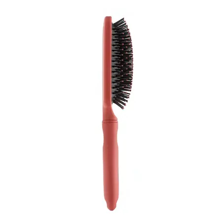 DEWAL BEAUTY Щетка массажная Прованс с пластиковым штифтом, квадратная, коричневая 13 рядов - 2