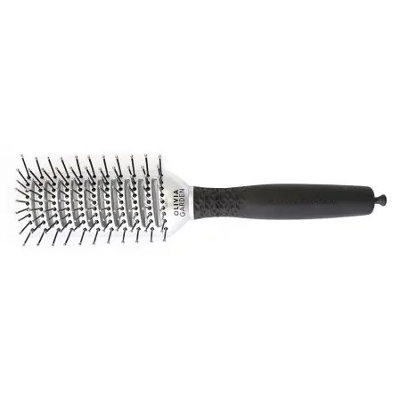 OLIVIA GARDEN Щетка ESSENTIAL STYLE TUNNEL Nylon Bristles Silver - 1