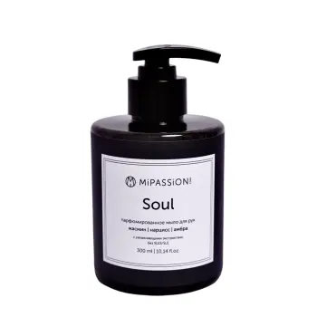 Мыло жидкое парфюмированное для рук и тела, жасмин, нарцисс, амбра / Soul 300 мл