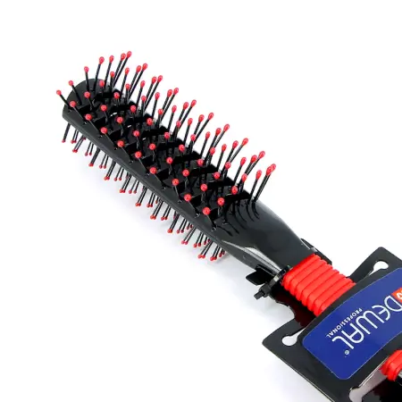 DEWAL PROFESSIONAL Щетка туннельная 2-х сторонняя, пластиковый штифт, 7 рядов (красная) - 3