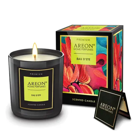 AREON Свеча ароматическая Премиум, летняя вода / HOME PERFUMES А EAU D’?T? 600 гр - 2