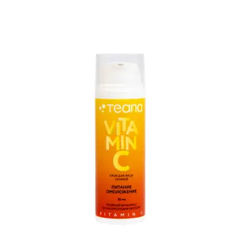 Крем ночной для лица питание омоложение / Teana VITAMIN C 50 мл