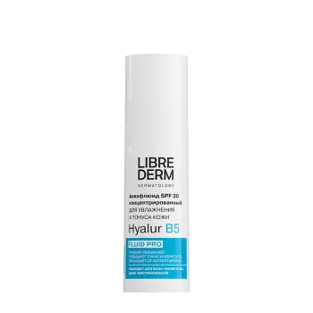 Аквафлюид концентрированный для увлажнения и тонуса кожи SPF30 / Hyalur B5 30 мл