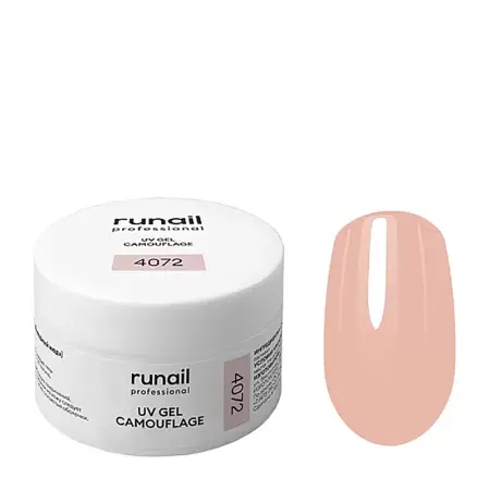 RUNAIL УФ-гель камуфлирующий, холодный нюд 15 гр - 1