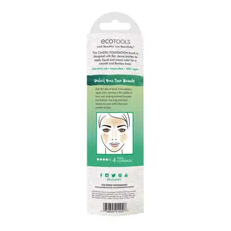 ECOTOOLS Кисть для тональной основы / Classic Foundation Brush - 5