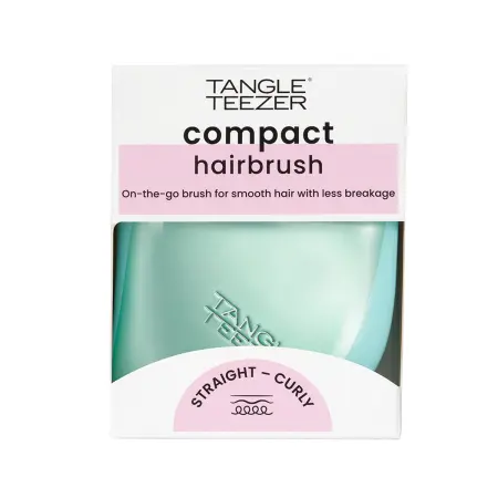 TANGLE TEEZER Расческа для волос / Compact Styler Frosted Teal Chrome - 10