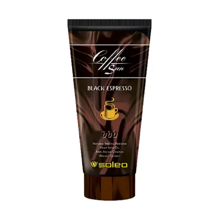 SOLEO Бронзатор максимальный натуральный с запахом кофе эспрессо / Coffe Sun Black Espresso 150 мл - 1
