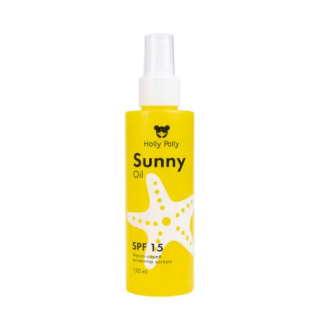 HOLLY POLLY Масло-спрей активатор загара SPF 15 / Holly Polly Sunny 150 мл - 1