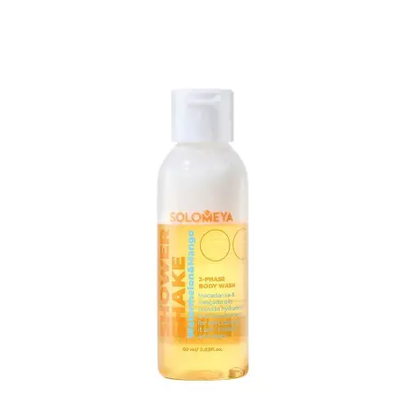SOLOMEYA Гель-шейк для душа Арбуз и Манго, мини / Shower shake Watermelon&Mango mini 60 мл - 1