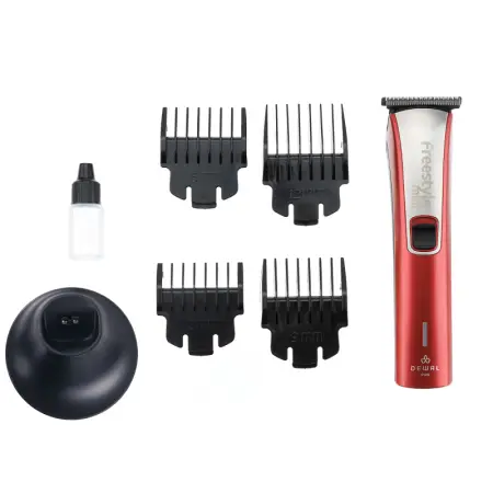 DEWAL PROFESSIONAL Машинка для стрижки окантовочная Fгeestyle Mini аккумуляторно-сетевая, 1 T- нож, 4 насадки - 9