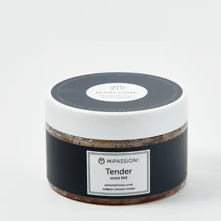 MIPASSIONcorp Скраб парфюмированный, шафран, ваниль, амбра / Tender MiPASSiON 250 мл - 2