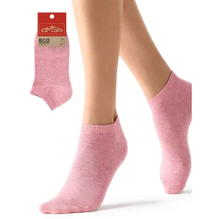 OMSA Носки укороченные с люрексом Rosa Melange 35-38 / ECO 255 - 2