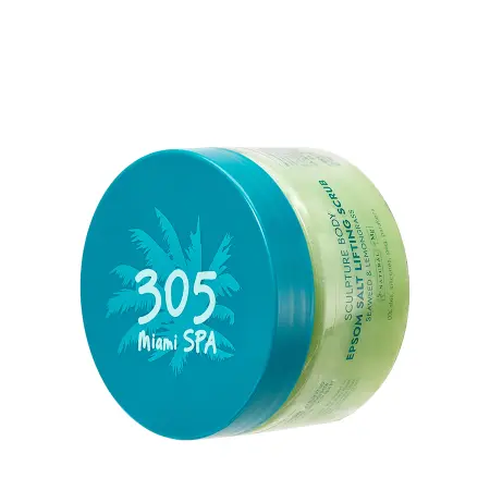 305 Miami SPA Скраб-лифтинг солевой для тела / SCULPTURE BODY EPSOM SALT LIFTING SCRUB SEAWEED& LEMONGRASS 400 мл - 2